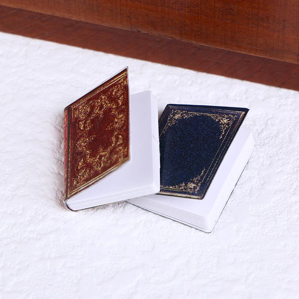 Pretend Play Classical Retro Vintage Miniature Notebook Mini Books Dollhouse Decoration