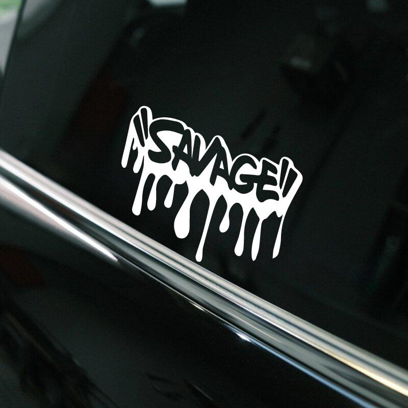 "SAVAGE"Sticker,Car Stickers, Vinyl Decals - For Cars, Trucks, Walls, Laptops, Windows, Motorcycles, Bumpers Or Crafts