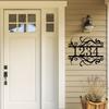 Metal Wall Sign Custom Address Plaque House Number Personalized Outdoor Decor Porch Garden Art