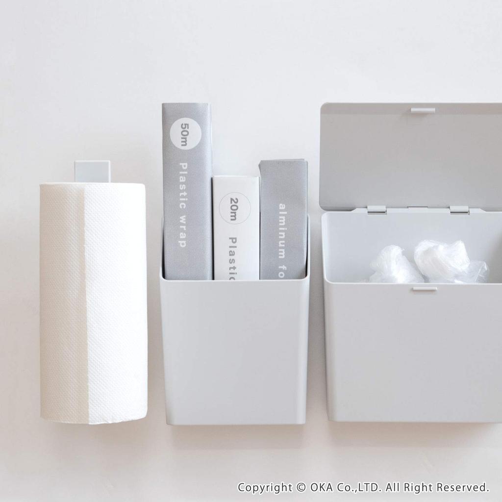 Oka PLYS Base x x Plys Base Wrap Storage (Plys Base) White, 21.5cm 15.5cm 8cm, (with Velcro)