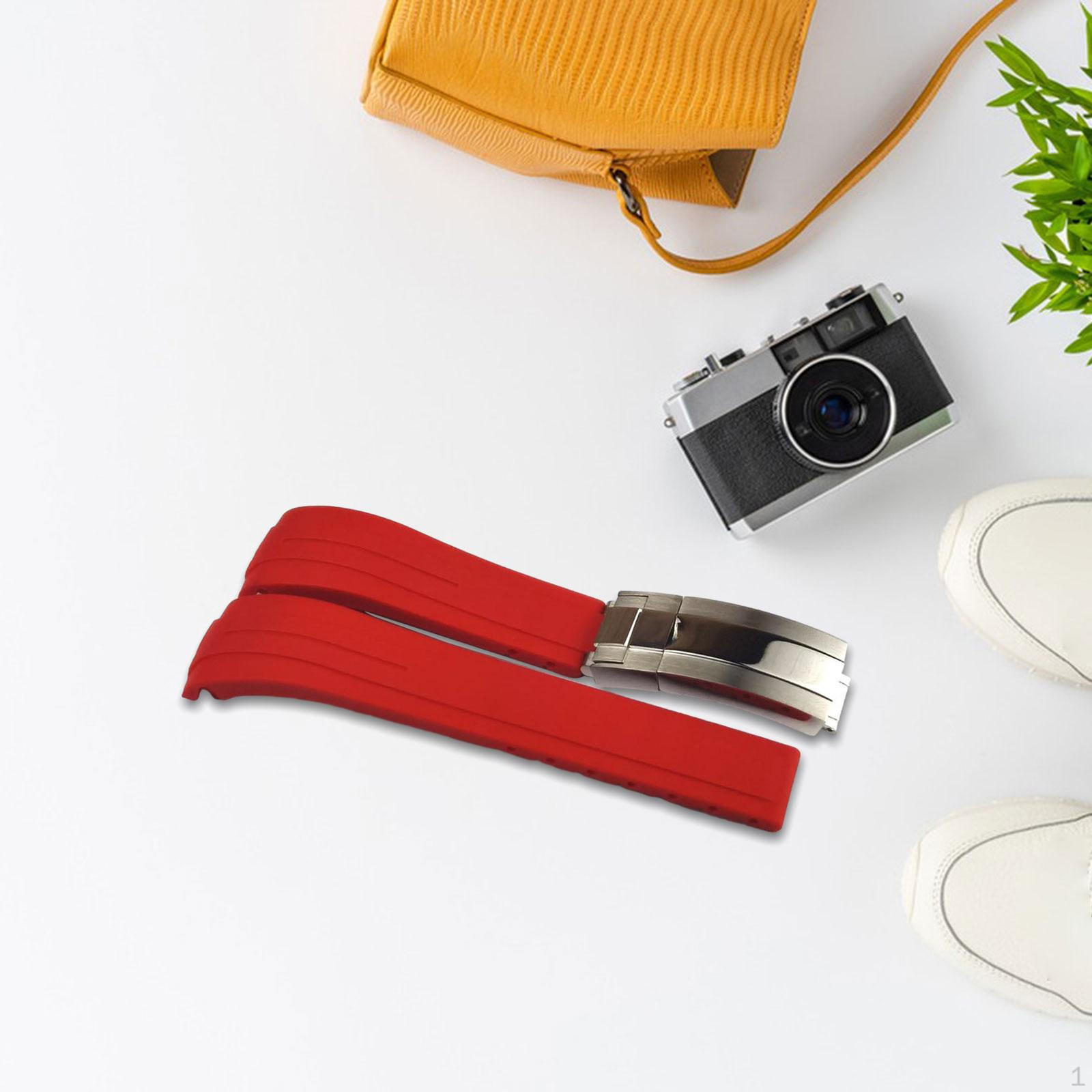 

Силіконовий ремінець для годинника, регульований, чоловіки, жінки, аксесуари, легкий ремінь червоний