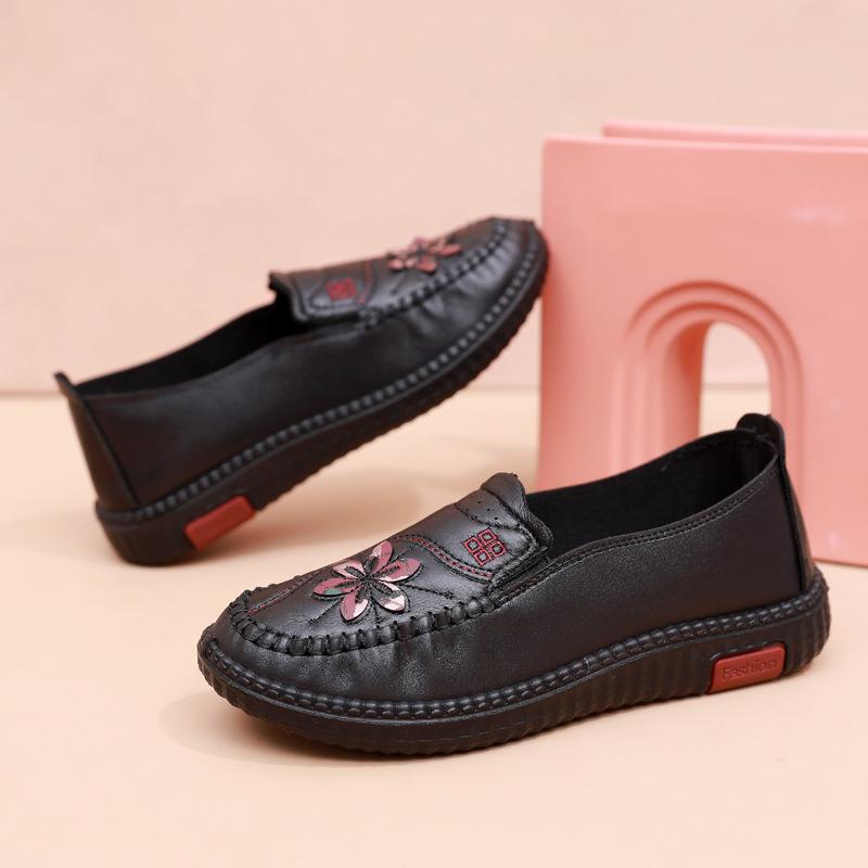 Neue Vintage-Blumenmuster-Spleißung Farbige Nähte Klettverschluss Flache Schuhe Frühling Sommer Lässige Damen Flache Schuhe Sneakers mit