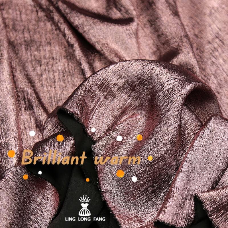 Fluorescencyjny Szyfon Specjalny Tłoczony na Gorąco Materiał Błyszcząca Kamizelka Spódnica Modny Materiał Projektancki Odpowiedni na Sukienki na Imprezę