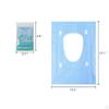 20 Pieces Disposable Toilet Seat Cover Nonslip Adhesives for Road Trips