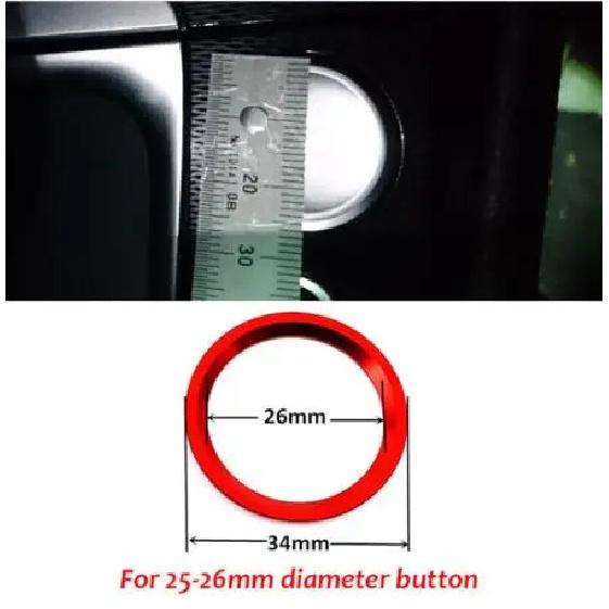 For VW Golf 7 MK7 VII GTI R Jetta CC Arteon Passat B8 Touareg T-roc Tiguan Car Engine Start Stop Button Ring Ignition Cover Trim