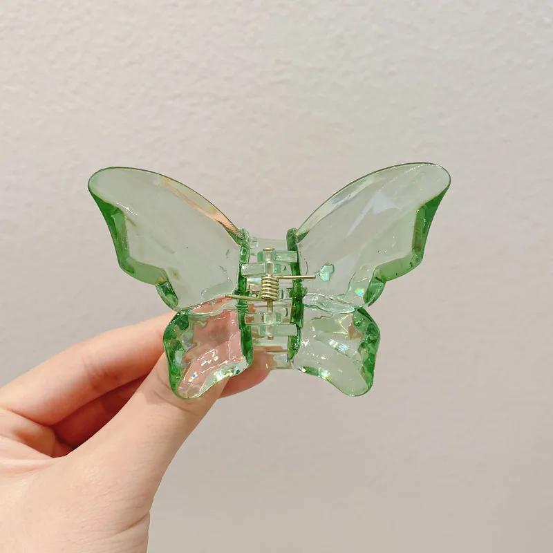 New Fairy Butterfly Hair Claw Acetate Crab Hair Clip Summer Sweet Princess Shark Clip for Women Girl Hairpin Hair Accessories