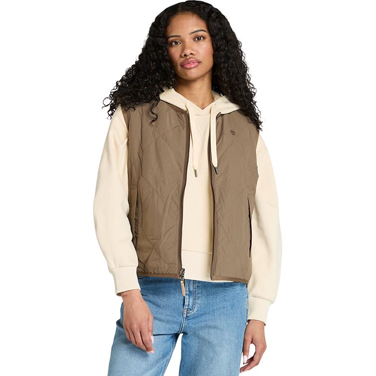 

Timberland Двусторонний теплый флисовый жилет Женские жилеты A5N2X L