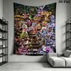 Five Nights Freddy'S Survival Horror Tapestry Background Cloth Wallmounted Homestay Soft Decoration Tapestry Soft Work Of Art
