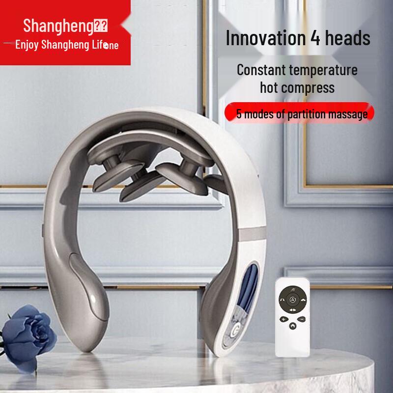 

Shangheng Neck and Shoulder Massager with Remote Control, Heat & Pulse Therapy