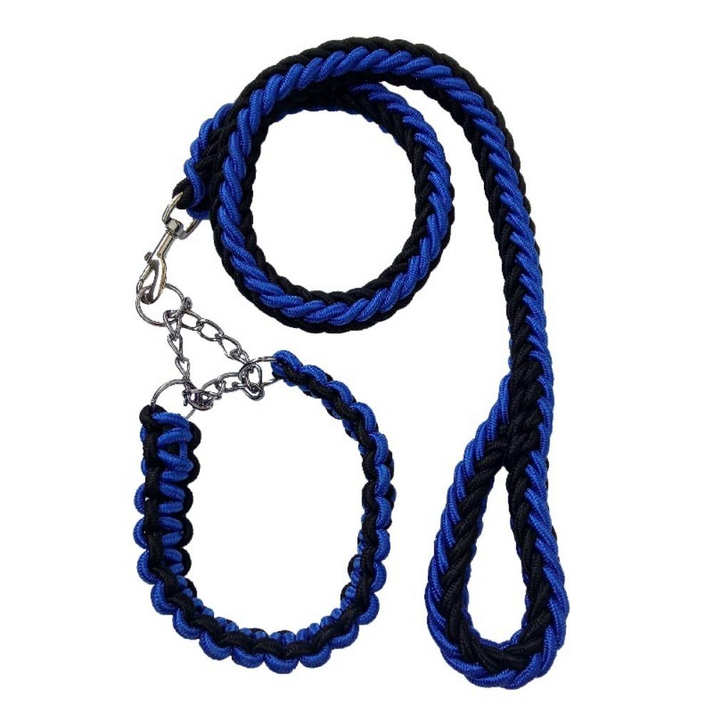 Nylon Eight-strand Braided P-rope Large Dog Dog Chain Pet Collar Leash Small Medium and Large Dog Walking Leash