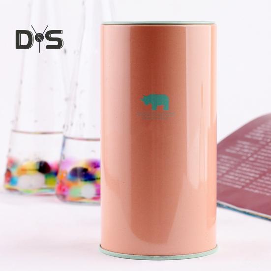 Hucha de Metal de Gran Capacidad con Diseño de Patrón Animal para Niños, Hucha Cilíndrica, Herramienta de Gestión Financiera