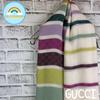 Used USED GUCCI GG Logo Multicolor Border Large Stole