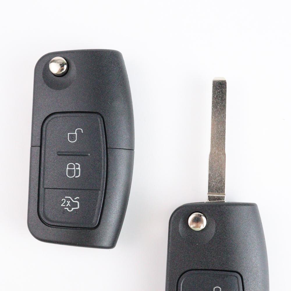 2/3 Buttons Car Key Fob Case Shell Housing For Ford Focus 2 3 Mk2 Fiesta Mondeo Galaxy Falcon Territory Ecosport C-Max