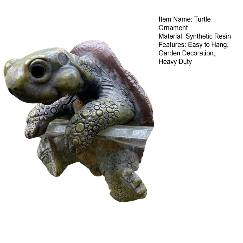 Schildkrötenskulptur für den Außenbereich Wetterfeste Schildkrötenfigur Harz-Schildkrötenfigur Blumentopf-Vase Umarmender Übertopf Pflanzgefäß für den Innenbereich