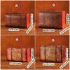 3XUF Handcrafted Wooden Travel Box Faux Leather Handle Portable Organiser for Jewelry