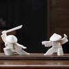 2PCS Unique Incense Burner Samurai Figurine Incense Stick Burner  Home Decoration