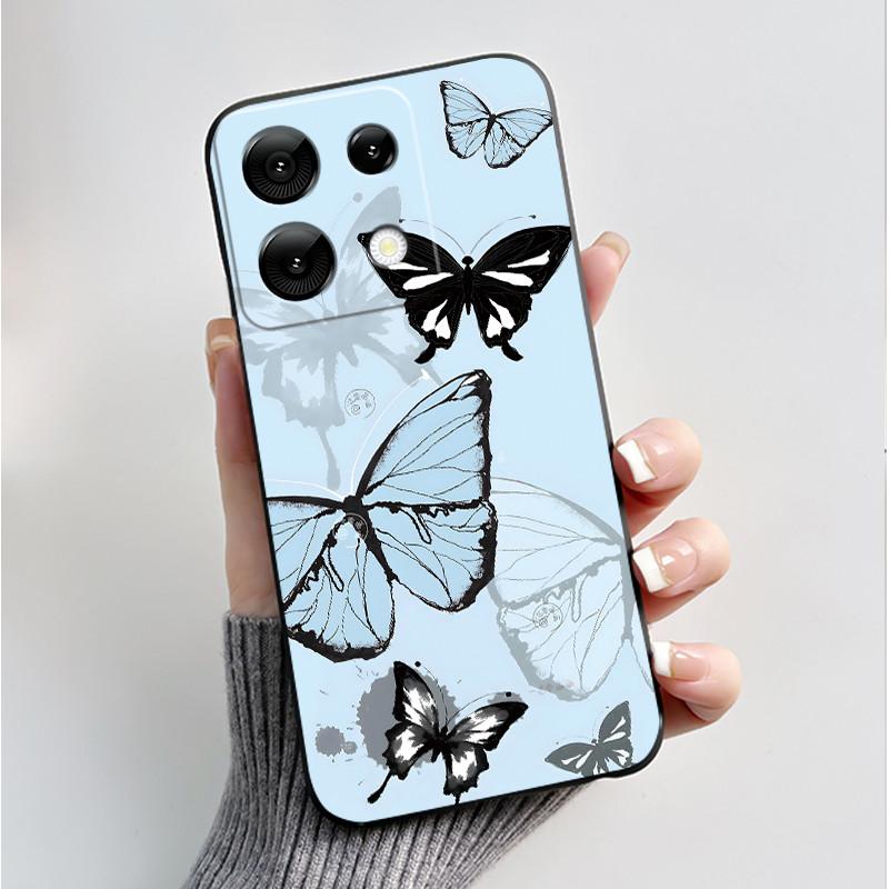 For Umidigi G9 5G G9A G9C G9T Case Fashion Butterfly Flowers Soft TPU Silicone Phone Back Cover for Umidigi G 9 9A 9C 9T Casing