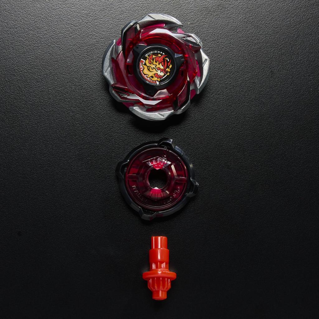 Beyblade X Shinigami Incendio T CX Starter-Set mit ausgewogenem Kreisel und authentischem Takara Tomy Kampfkreisel Spielzeug für Jungen und Mädchen 4-70K Werfer;