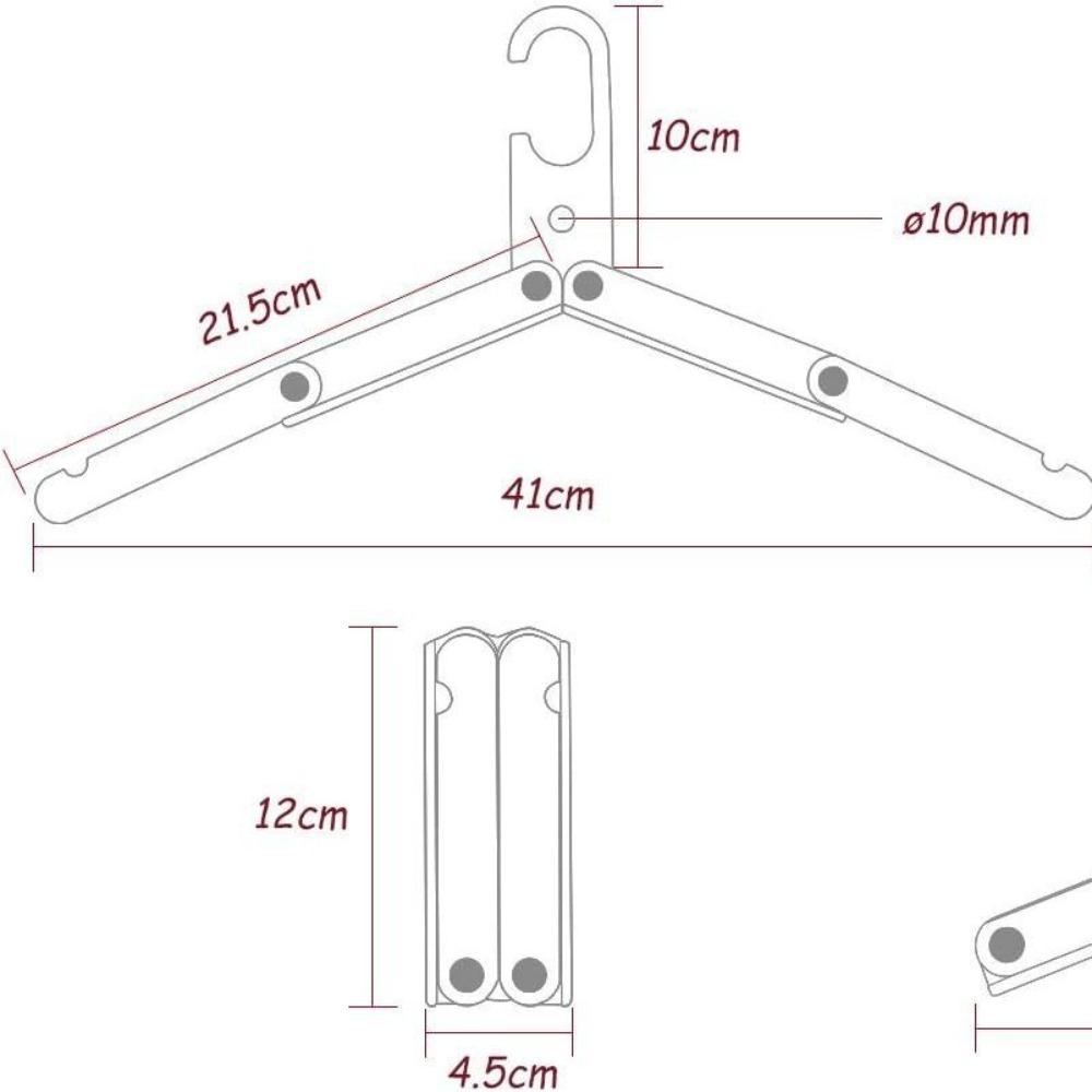 Aluminum Alloy Folding Clothes Hanger Lightweight Foldable Hanger Stand  Snorkeling Diving Surf