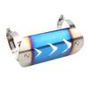 Exhaust Muffler Pipe Protector Stainless Steel Heat Shield Cover Universal for MotorcycleBluing
