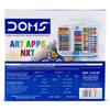 Doms Art Apps Nxt Kit with Plastic Carry Case School Art & Craft Stationery Set for Kids Gifting 9 In 1 Creative Kit