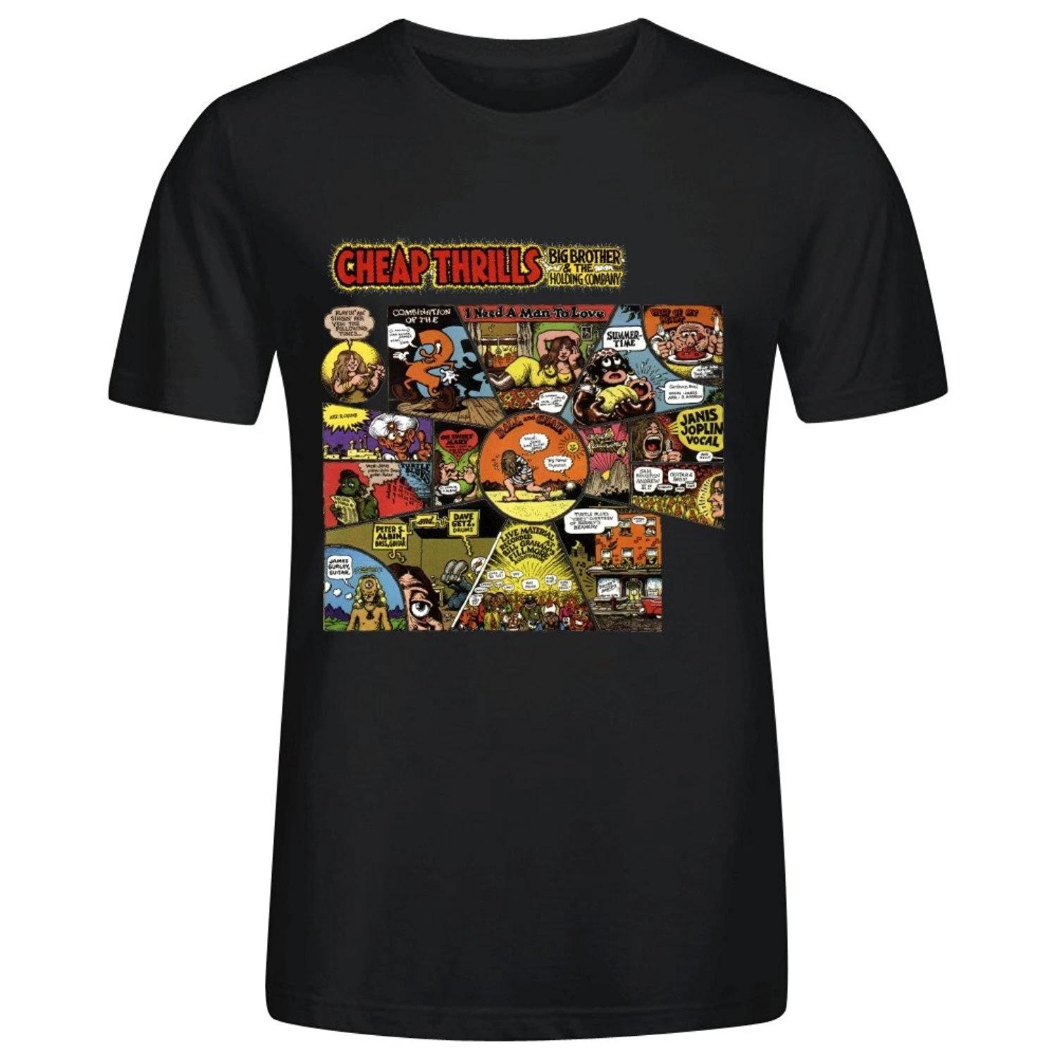 Authentic BIG BROTHER & THE HOLDING COMPANY Cheap Thrills T-Shirt S-2XL NEW L