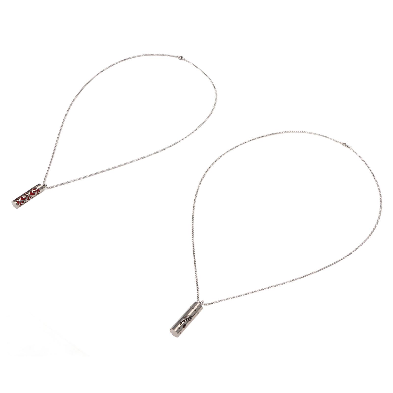 

Ароматерапевтические ожерелья из нержавеющей стали для снятия стресса, ожерелье-диффузор для эфирных масел для мужчин и женщин