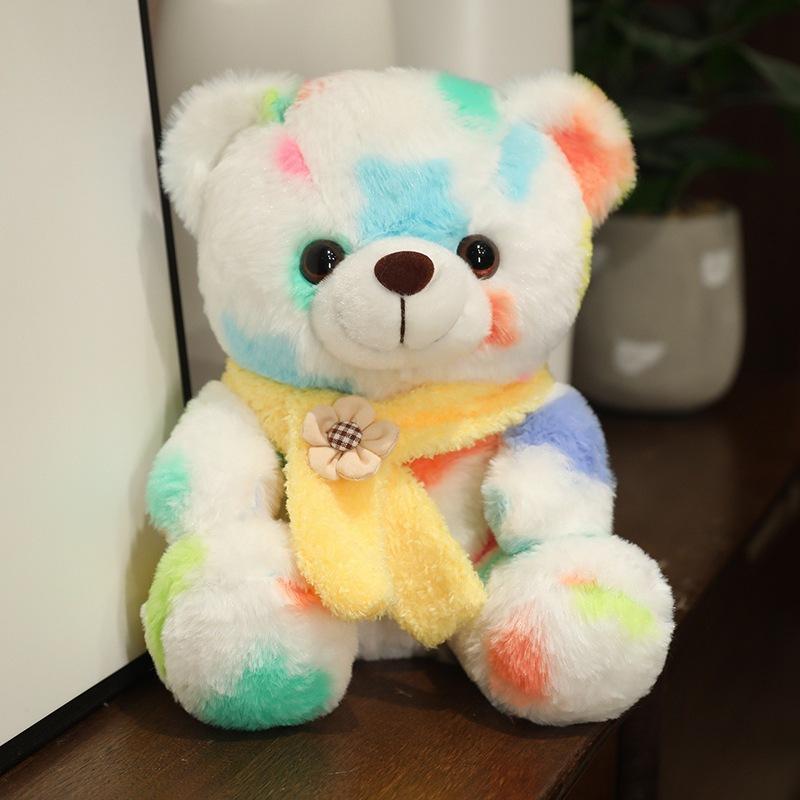 Plush Bear Doll Toy Fashion Scarf Teddy Bear Doll Childrens Doll Style Gift