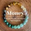 Wealth Attraction Bracelets Crystal Stone Beaded Bracelets with Positive Energy