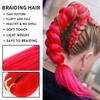 Braiding Hair Synthetic Colored Braiding Hair Straight No Shedding Beauty Styling Hairpieces for Masquerade Balls Cosplay Stage