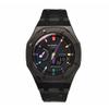 Orologio da uomo con display duale analogico e cristalli liquidi, Serie 44mm, Nero, GA-2100SKE-7A(Watch3--)