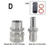 Homebrew Beer Quick Disconnect Set 304 Stainless Steel Ball Lock Style