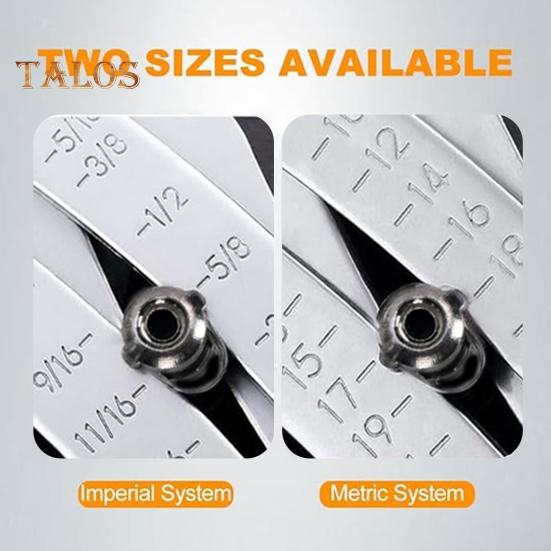 Portable Thread Size Checker Keychain Precision Thread Ruler Precise Nut And Bolt Thread Checker Inch Metric Hexagon Nut Thread Measuring Gauge