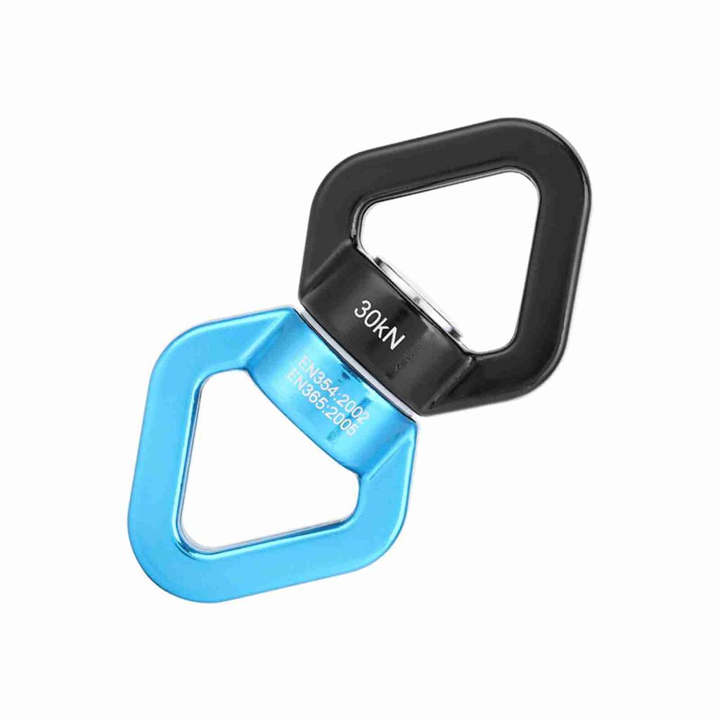 30KN Climbing Yoga Swivel Safety Rotational Device Rotator Multi function Connector(blue&black)