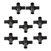 Simplify Your For DIY Projects with 8PCS Reliable Black PVC Connectors