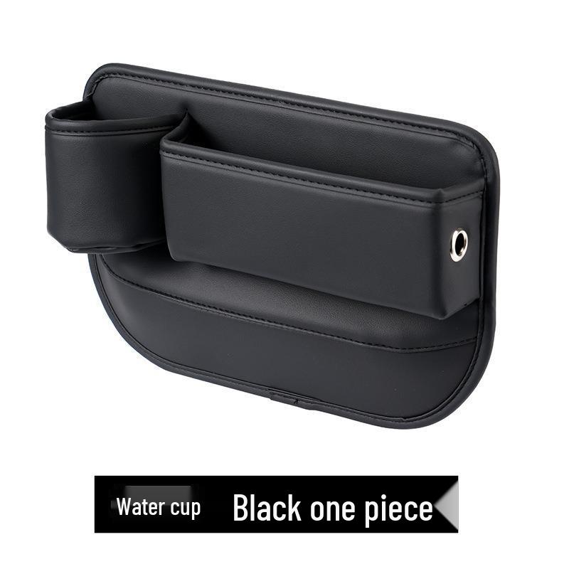 Leakproof Leather Car Seat Gap Organizer with Cup Holder