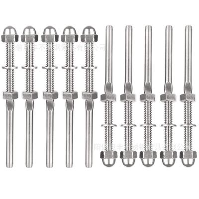 10Pcs Stainless Steel Threaded Tensioner Stud Ends for 1/8'' Cable Railing System High Quality