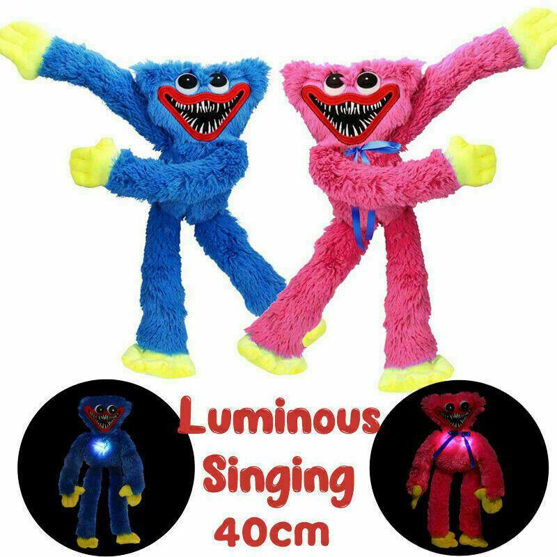 Luminous Singing 40cm Poppy Plush Doll Huggy Wuggy Scary Toy Soft Gift Toys