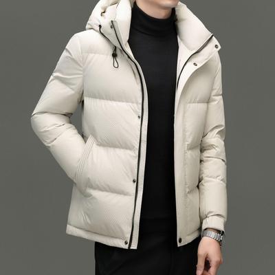 2024 Men's High-End Winter Duck Down Jacket: Thick, Warm Business Casual Outerwear