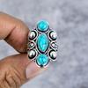 Santa Rosa Turquoise Gemstone 925 Sterling Silver Jewelry Ring Size 6.5 M-2664