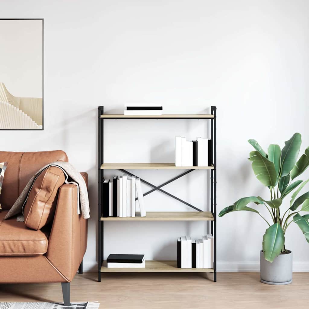 Bookshelf Sonoma Oak 80 x 30 x 120 cm Particleboard