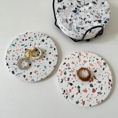 New 10.3cm Round Diatom Mud Absorbent Coaster Bowl Pad Heat Insulation Cup Mat Coffee Tea Hot Drink Mug Placemat Kitchen Accesso