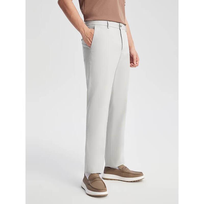 

Youngor Men s Spring/Summer Cotton Tencel Straight-Fit DP Pants 2XL