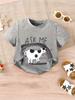 Baby Boy T-Shirt Ask Me About My Moo Cow Little Cowboy Cotton Kids T Shirts Toddler Summer Dinos Funny Tee