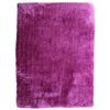 Living Room Rug Long Pile Woolly Touch Purple 130x190