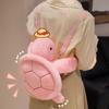 Plush Doll Turtle Doll Shoulder Bag Animals Cartoon Plush Schoolbag Turtle Plush Backpack  Girls