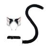 Realistic Cat Ear Headband Handmade Simulation Animal Ears New Cat Tail Set  Headwear