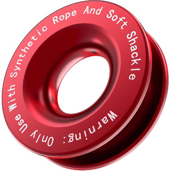 Recovery Ring 66,000 Lbs For Winch Snatch Compatible For SUV UTV ATV Off-Road Vehicle And Truck Pulley Towing Ring For Synthetic Rope And Soft