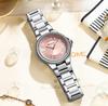 CURREN 9091 Luxury Original Woman Round Watch Stainless Steel 3ATM Waterproof Elegant Ladies Wristwatch Quartz Watch for Women