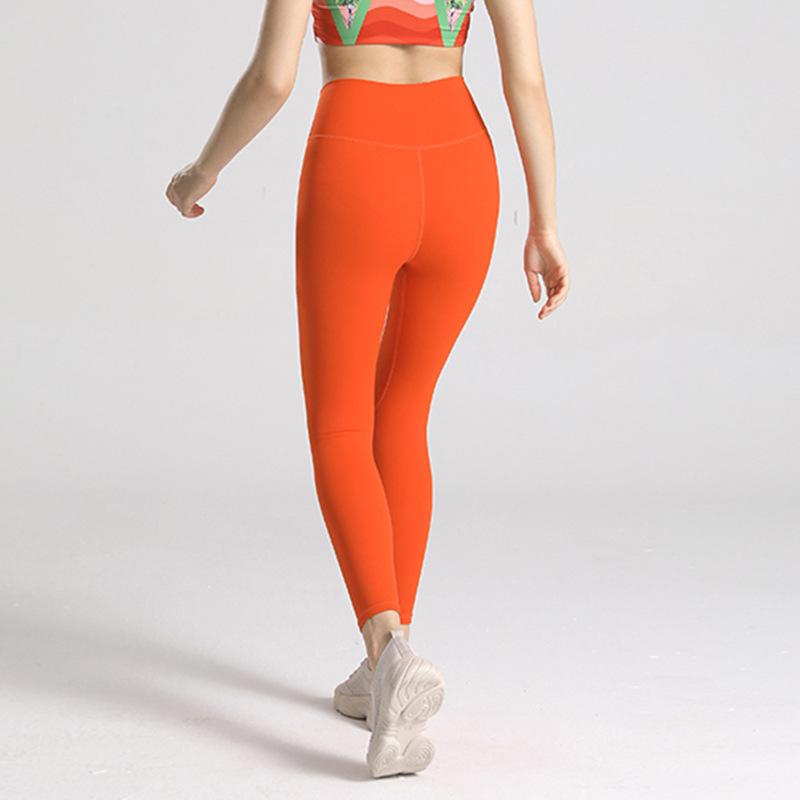 Women's Hot Sale T-Line Yoga Leggings: Peach Lift, Nude Lulu Style